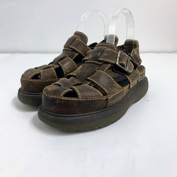Candie's Women's Fisherman Y2K Vintage 2000's Leather Buckle Platform Size 6‎ - Picture 1 of 12